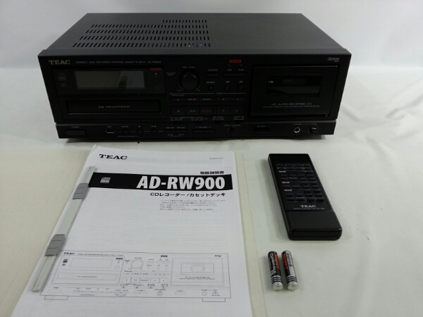 TEAC□CD/カセットレコーダー□AD-RW900-B【5K6211】 TEAC AD-RW900-B