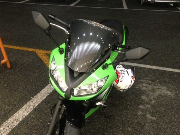 ニンジャ400R フルカーボンスクリーン 美品 レア