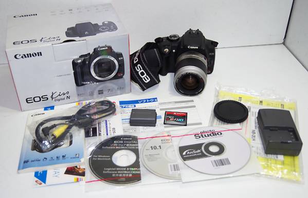 □ Canon EOS Kiss DIGITAL N レンズ付き 美品! ************ご覧頂き