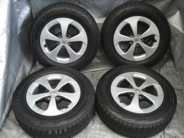 即日発送@プリウス純正アルミ 195/65R15 BS REVO GZ 4本！A728 タイヤ