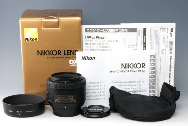 ☆Nikon ニコン AF-S DX NIKKOR 35mm f1.8G☆元箱入 ☆NikonニコンAF