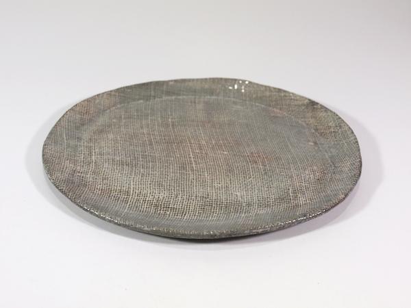 京焼・清水焼・新品皿　布目楕円皿(中)(5枚)　雲楽窯(105560)