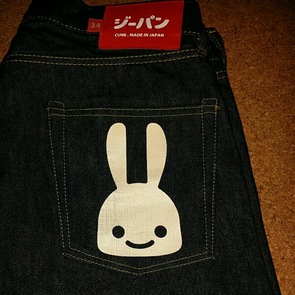 CUNE CUNE デニム うさぎ 34サイズ キューン 4連うさぎ×2 8うさぎ
