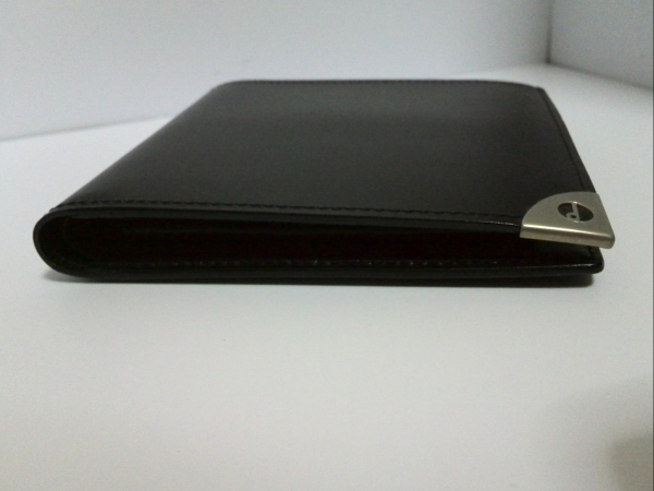 ダンヒル 2つ折り財布 新品同様 黒 レザー