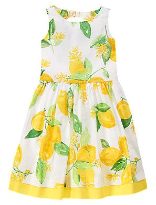 10Tジンボリー 春夏 新作 レモン 柄 ドレス 新品 ワンピース 140