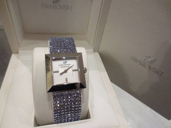スクエア 腕時計 スワロフスキーの通販 希少Swarovski - 「公式 