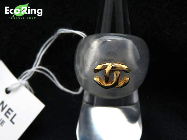 1円 未使用 シャネル ココマーク プラスチック リング BY860