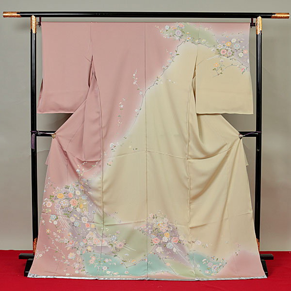 【和遊館】EHy484　仕立付『高級呉服店買取品』丹後本加工訪問着