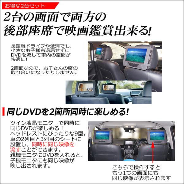 7型 液晶 ツインモニター カー DVDプレイヤー RJ-7WPDVD □ 【公式通販】