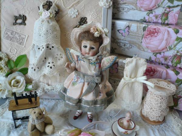 アンティークドール*KESTNER*ケストナー オールビスク*小さな子