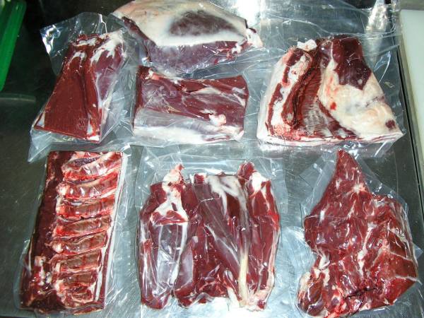肉類 送料込み エゾ鹿食用半頭セット