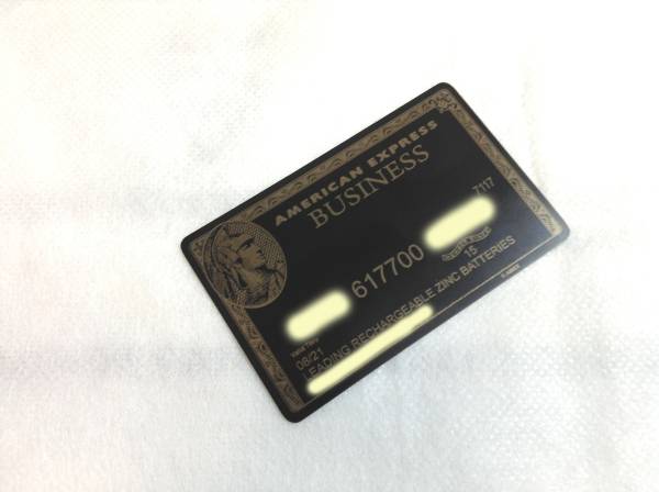 即到着】訳有 高級チタン製 AMEX ビジネス ブラックカード 新品