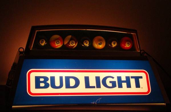 USA 80'S◆BUD LIGHT◆バドライト プールバー テーブルライト