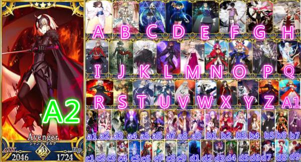 Fate/Grand Order ★5ジャンヌ(オルタ)+キャラ3点+礼装2点+事前