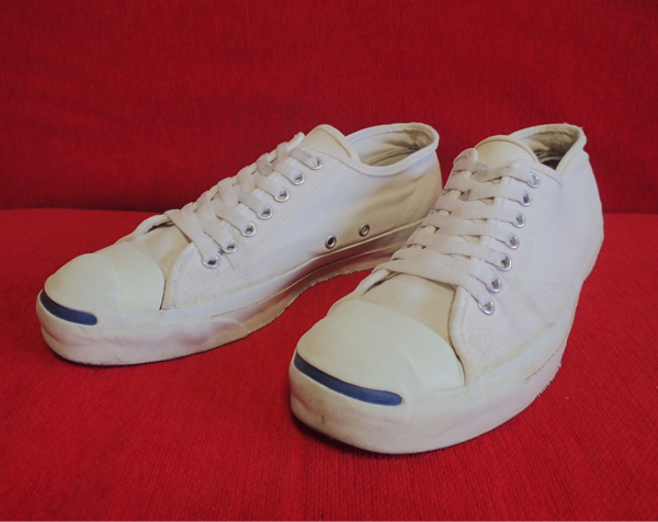 90s USA製 コンバース ジャックパーセル白 US8 JP26.5cm 90s USA製 コンバース ジャックパーセル白 US8 JP26.5cm