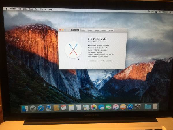 MacBook Pro (15-inch， Early 2011)　New!!Logic Board 2 GHz i7