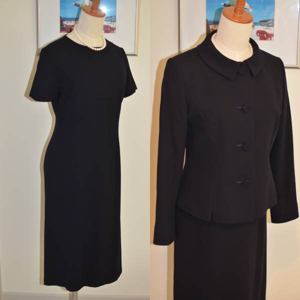 KAZUITOお受験ワンピーススーツ11号+コサージュ+ハンカチ+バッグ