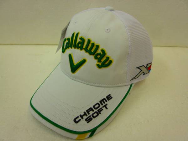 2016キャロウェイ★ツアーアメリカン　メッシュキャップ★白緑