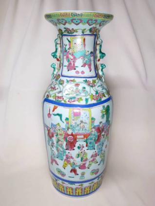  大清同治年製 粉彩色絵人物図栗鼠双耳大花瓶 高さ61cm 良 中国美術 唐物 古玩(清)｜売買されたオークション情報、yahooの商品情報をアーカイブ公開 - オークファン 清