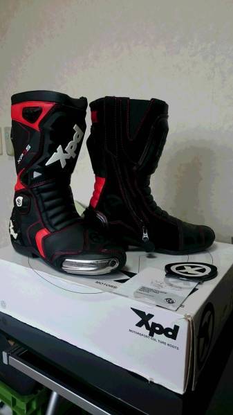 レーシングブーツ　XPD　XP3-S　25.5㎝　赤黒　美品_1