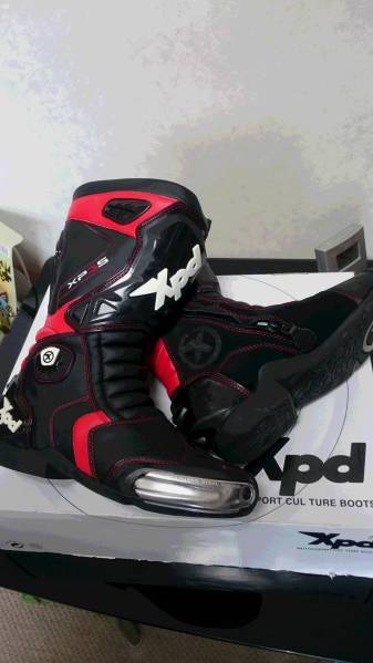 レーシングブーツ　XPD　XP3-S　25.5㎝　赤黒　美品_3