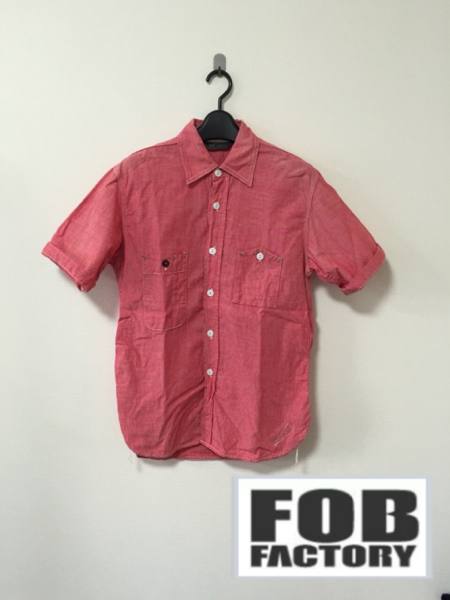 【新品】FOBファクトリー 半袖シャツ 2 シャンブレー 日本製