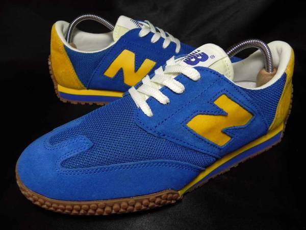 ★new balance スーパーコンプ 青×黄 25.0cm デッドストック