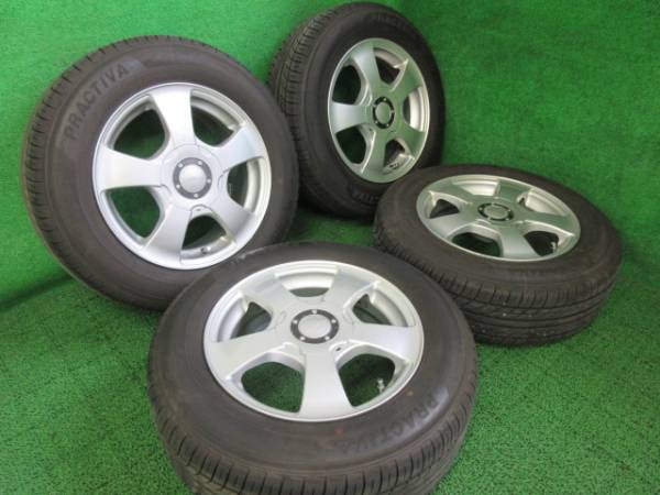 ヨコハマ PRACTIVA 195/65R15 社外AW 6.5J +45 ウィッシュ等に