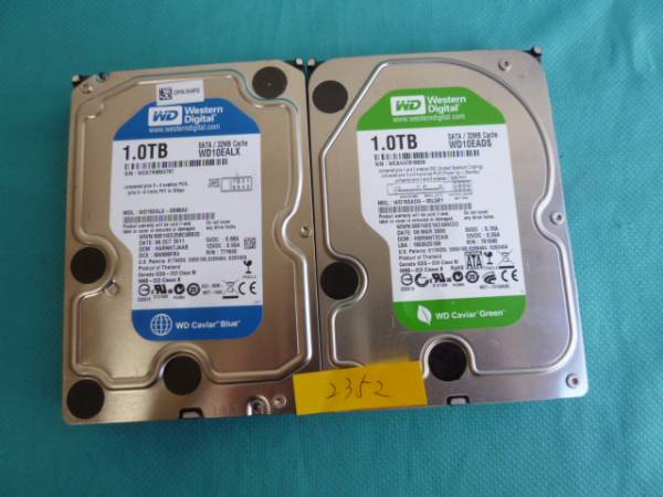 ⑨2.5インチ SATA HDD 1TB　5個セット H2352☆Western Digital/型番混在/1TB/3.5inch/SATA/2個 内蔵