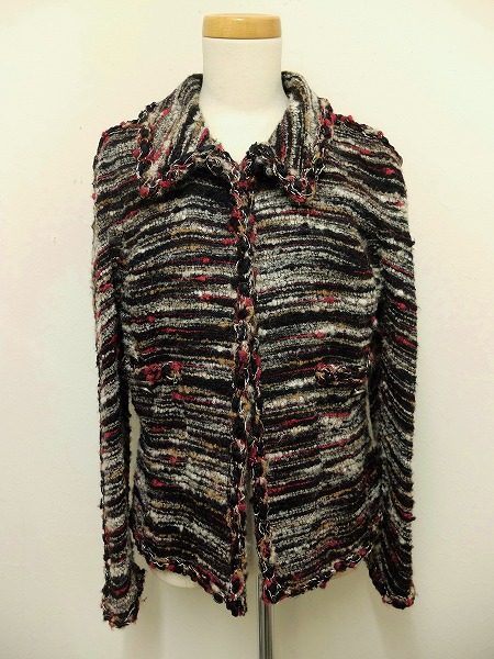 美品 定22万 2011 CHANEL ツイード ジャケット レディース★5706