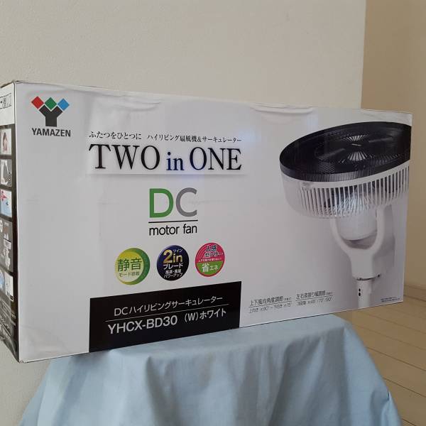 【未使用品】山善扇風機＆サーキュレーターYHCX-BD30ホワイト