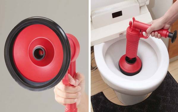 ●加圧式パイプレスキュー　空気の力で汚れにアタック！