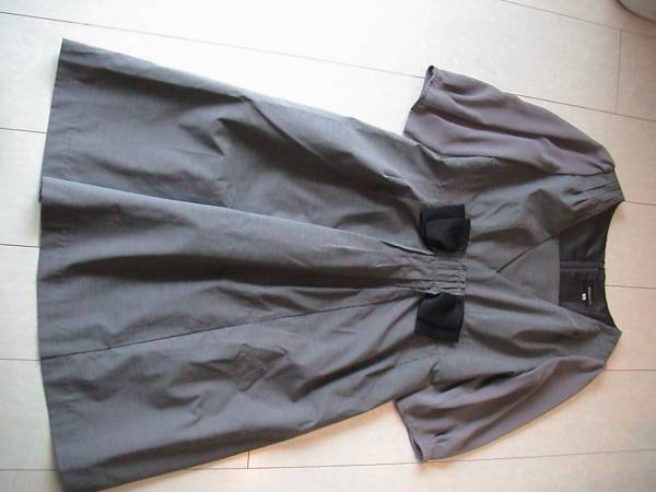 JUCGLITTYジャスグリッティー・リボンワンピース・グレー