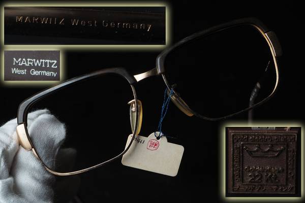 sb01_ヴィンテージ ドイツ製 MARWITZ 22Kt 未使用 眼鏡フレーム sb01_
