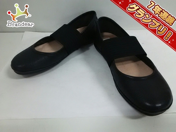 カンペール フラットシューズ 39 レディース 美品 黒 CAMPER