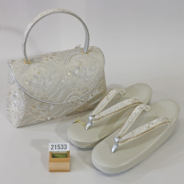 草履バッグセット 正絹帯地フリーサイズ日本製 新品（株）安田屋