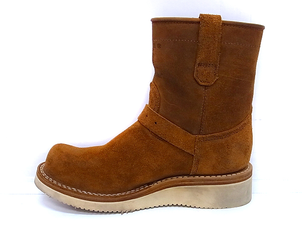 FLAT HEAD×VIBERG スウェード ショートエンジニアブーツ 6.5