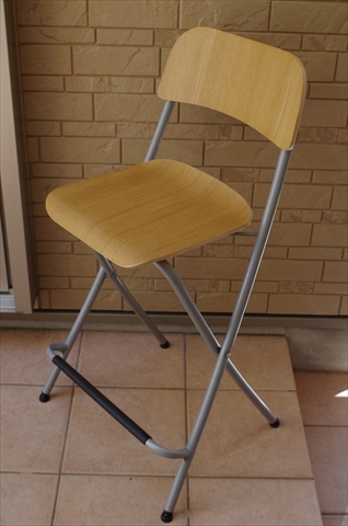 【イケア/IKEA】FRANKLINバースツール背もたれ付折り畳み椅子2脚_1