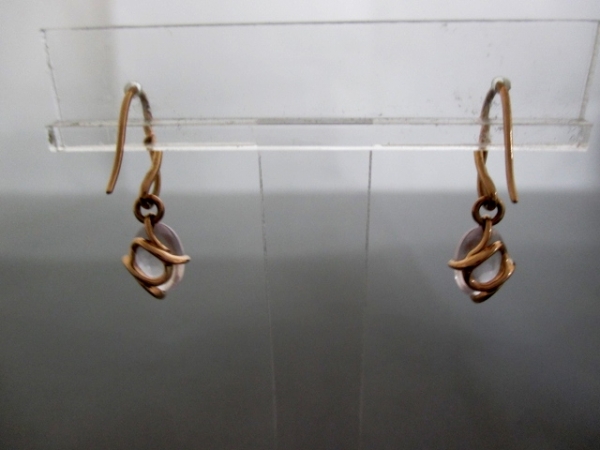 スタージュエリー ピアス 美品 K18PG×カラーストーン ピンク