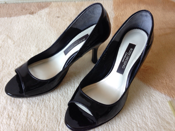 BODY DRESSING ボディドレッシング オープントゥパンプス 黒