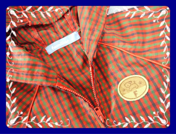 ◆ファミリア◆【美品】パーカー(110)赤チェック