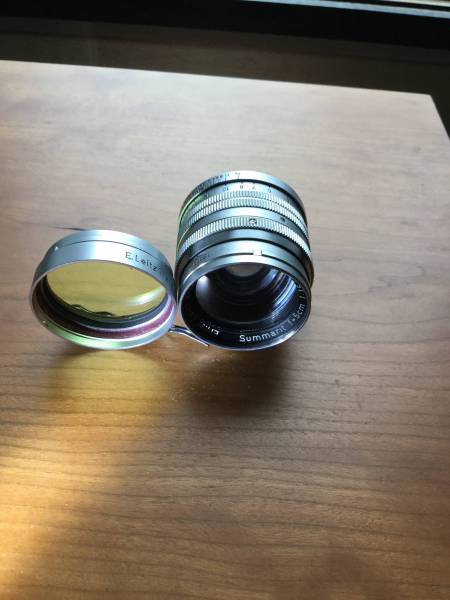 Summarit 5cm F1.5 50mm L39 マウントアダプタフィルタ付 ライカ
