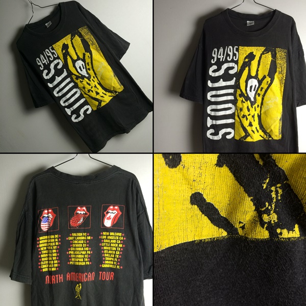 90s当時物【ローリングストーンズ】ヴィンテージTシャツ XL ROCK 記念