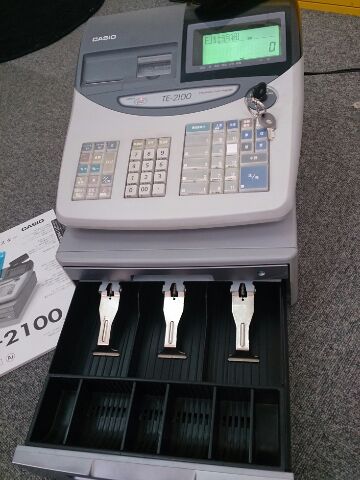 TE-2100 CASIO レジスター 店舗用品 カシオ | - Yahoo!オークション