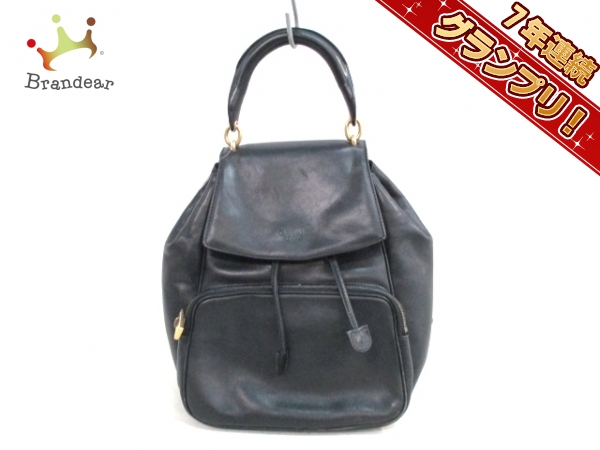 セリーヌ リュックサック 黒 レザー CELINE