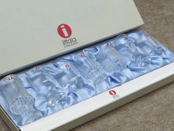 26858! iittalaイッタラ タピオ・ヴィルカラ ショットグラス7個