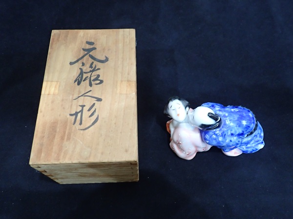 j43☆元禄人形 陶製人形 春画