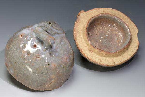 格安，高品質】 【古美味】十一代坂高麗左衛門造 萩焼橙香合