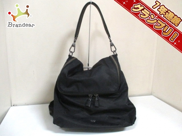 アニヤハインドマーチ リュックサック 美品 黒 2Way/BITS&BOBS