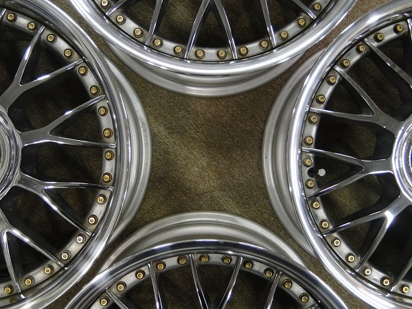 F-1225◆鍛栄舎 KOENIG ケーニッヒ 17in★8J9J メッシュ★SSR KS